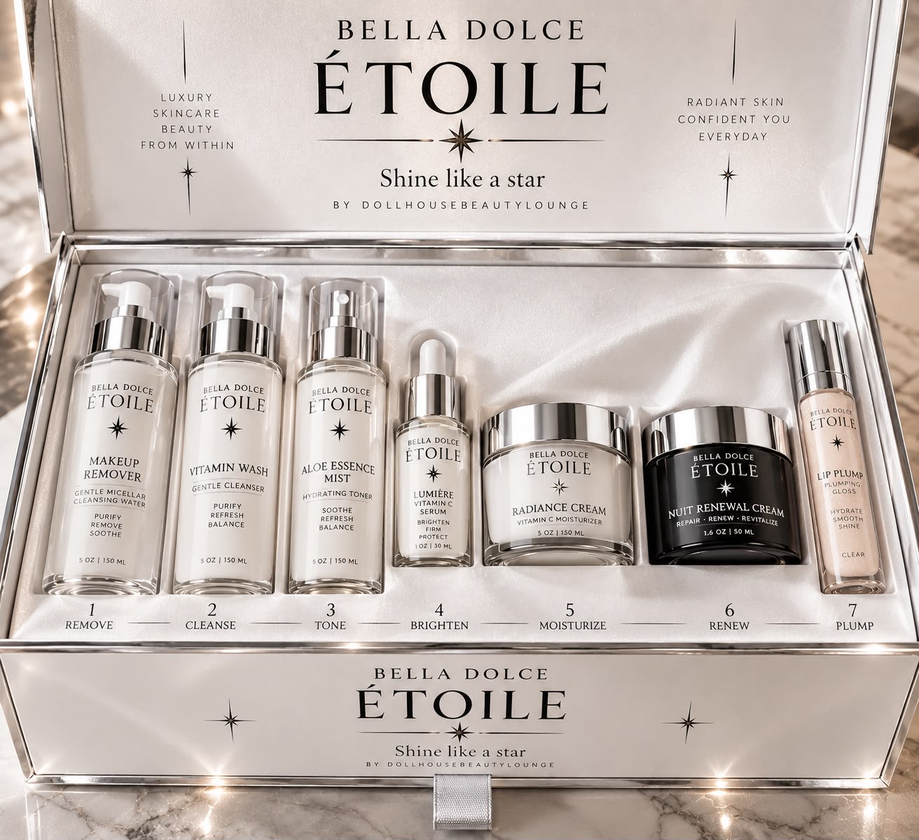 Étoile white and silver ritual kit